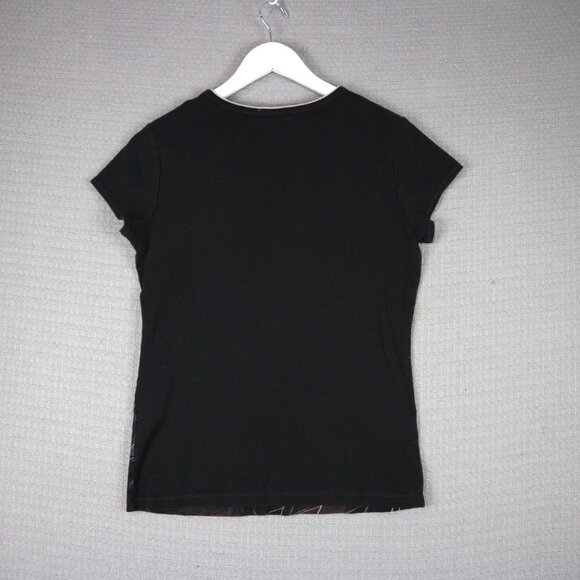 Blue Canyon Made in USA Embellished Italy V Neck Shirt Womens Large - Picture 2 of 8